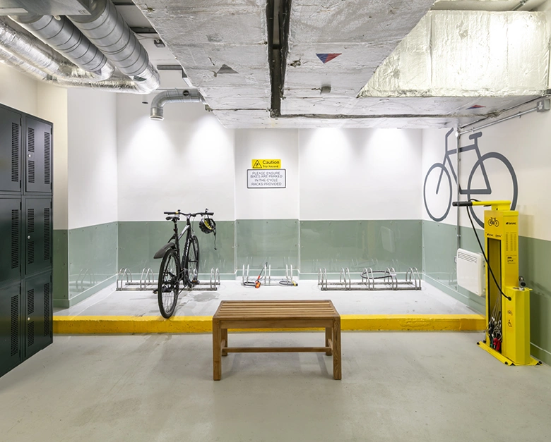 Cycle pod and lockers